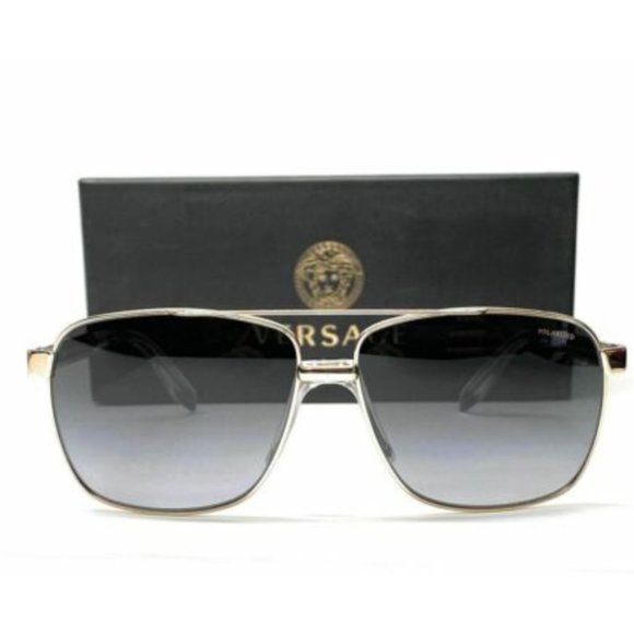 Versace Men's Gold and Grey Gradient Sunglasses! - Picture 2 of 3